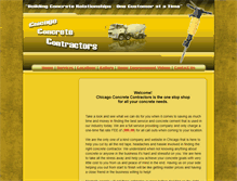 Tablet Screenshot of chicagoconcretecontractors.com